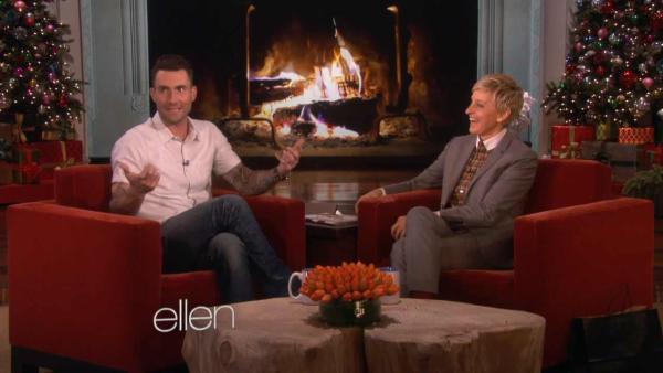 Adam Levine appears on The Ellen DeGeneres Show on Dec. 5, 2013. - Provided courtesy of The Ellen DeGeneres Show