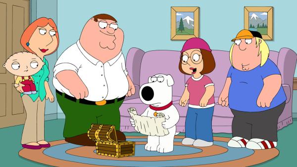 The animated cast of Family Guy appears in a promotional 2013 photo. - Provided courtesy of FOX The animated cast of Family Guy appears in a promotional 2013 photo. - Provided courtesy of FOX