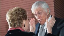 Mary Poppins stars Julie Andrews and Dick Van Dyke appear at the premiere of Saving Mr. Banks at the Walt Disney Studios in Burbank, California on Dec. 9., 2013. - Provided courtesy of Alberto E. Rodriguez / WireImage for Walt Disney Studios