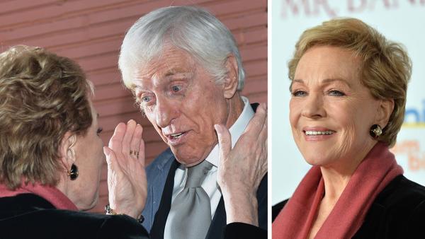 Mary Poppins stars Julie Andrews and Dick Van Dyke appear at the premiere of Saving Mr. Banks at the Walt Disney Studios in Burbank, California on Dec. 9., 2013. - Provided courtesy of Alberto E. Rodriguez / WireImage for Walt Disney Studios Mary Poppins stars Julie Andrews and Dick Van Dyke appear at the premiere of Saving Mr. Banks at the Walt Disney Studios in Burbank, California on Dec. 9., 2013. - Provided courtesy of Alberto E. Rodriguez / WireImage for Walt Disney Studios