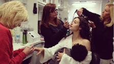 Emmy Rossum parodies Gisele Bundchens breastfeeding photo. Rossum appears in a photo posted on her official Instagram page on Dec. 11, 2013. - Provided courtesy of Instagram.com/emmyrossum