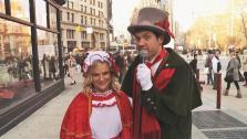 Amy Poehler and Billy Eichner appear in a skit which aired on Jimmy Kimmel Live on Dec. 11, 2013. - Provided courtesy of Fuse