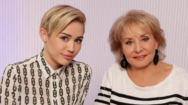 Miley Cyrus and Barbara Walters appear in a promotional photo for Barbara Walters Presents: The 10 Most Fascinating People of 2013. - Provided courtesy of ABC/ Heidi Gutman Miley Cyrus and Barbara Walters appear in a promotional photo for Barbara Walters Presents: The 10 Most Fascinating People of 2013. - Provided courtesy of ABC/ Heidi Gutman