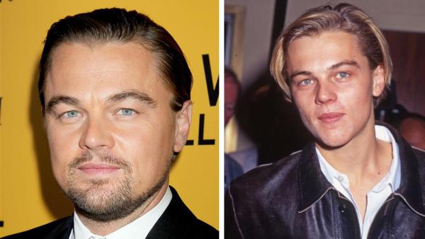 Leonardo DiCaprio attends the premiere of The Wolf of Wall Street in New York on Dec. 17, 2013. / Leonardo DiCaprio appears on the set of Catch Me If You Can in New York on April 27, 2002. - Provided courtesy of Dave Allocca / Alex Oliveira / Startraksphoto.com