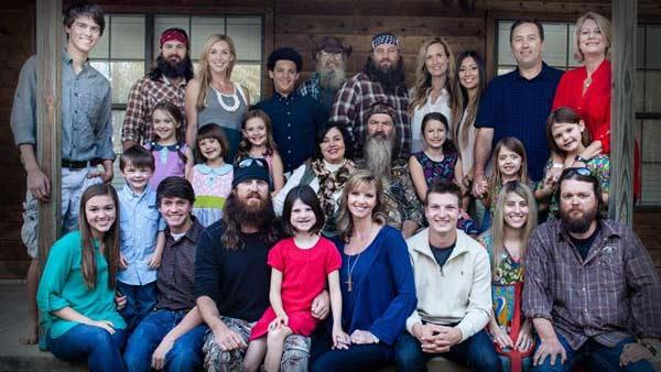 Duck Dynasty patriarch Phil Robertson and his family appear in a photo posted on duckcommander.com. They issued a statement on Dec. 19, 2013 in response to Robertsons suspension from the show over anti-gay remarks he made in a GQ magazine interview. - Provided courtesy of duckcommander.com Duck Dynasty patriarch Phil Robertson and his family appear in a photo posted on duckcommander.com. They issued a statement on Dec. 19, 2013 in response to Robertsons suspension from the show over anti-gay remarks he made in a GQ magazine interview. - Provided courtesy of duckcommander.com