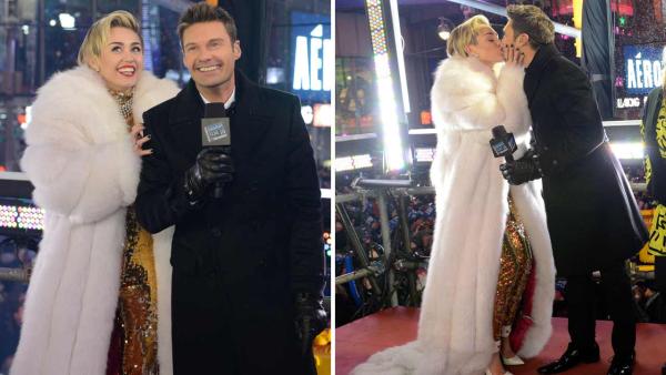 Miley Cyrus and Ryan Seacrest appear on Dick Clarks New Years Rockin Eve with Ryan Seacrest in New York City on Dec. 31, 2013. - Provided courtesy of Ida Mae Astute / ABC Miley Cyrus and Ryan Seacrest appear on Dick Clarks New Years Rockin Eve with Ryan Seacrest in New York City on Dec. 31, 2013. - Provided courtesy of Ida Mae Astute / ABC