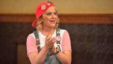 Amy Poehler appears in a scene from the Parks and Recreation episode Filibuster, which aired on Oct. 24, 2013. - Provided courtesy of Colleen Hayes/NBC
