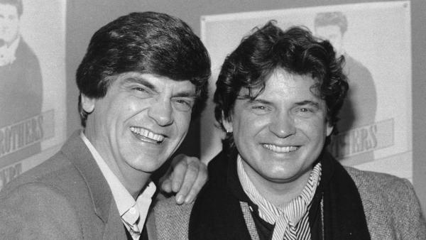 Phil and Don Everly, left to right, of the Everly Brothers joke around for photographers on Jan. 3, 1984 in New York City. Phil died on Friday, Jan. 3, 2014. - Provided courtesy of AP Photo / Ray Stubblebine Phil and Don Everly, left to right, of the Everly Brothers joke around for photographers on Jan. 3, 1984 in New York City. Phil died on Friday, Jan. 3, 2014. - Provided courtesy of AP Photo / Ray Stubblebine