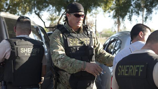Steven Seagal appears in a 2014 promotional photo for his reality show: Steven Seagal - Lawman: Maricopa County, which airs on ReelzChannel. - Provided courtesy of Steven Seebeck / ReelzChannel Steven Seagal appears in a 2014 promotional photo for his reality show: Steven Seagal - Lawman: Maricopa County, which airs on ReelzChannel. - Provided courtesy of Steven Seebeck / ReelzChannel