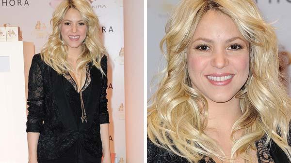Shakira appears at the launch of her fragrance S by Shakira in Paris, France on March 27, 2013. - Provided courtesy of Nicolas Briquet / startraksphoto.com