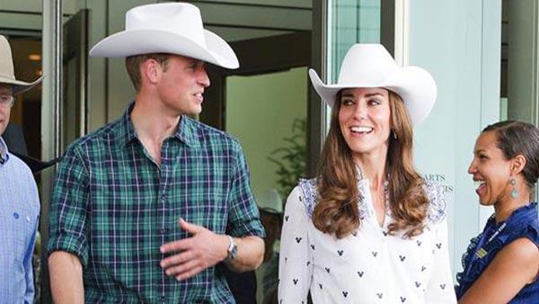 Kate Middleton and Prince William wear cowboy hats during a visit to the Rodeo at the BMO Convention Center in Calgary on July 7, 2011. - Provided courtesy of CHH / Startraksphoto.com