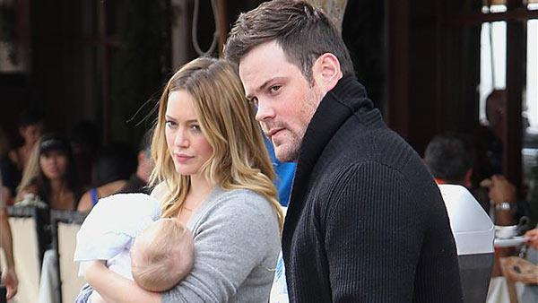 Hilary Duff, carrying baby Luca, and husband Mike Comrie appear in Los Angeles on Oct. 20, 2012. It was announced on Jan. 10, 2014 that the couple had split. - Provided courtesy of Norman Scott / Startraksphoto.com Hilary Duff, carrying baby Luca, and husband Mike Comrie appear in Los Angeles on Oct. 20, 2012. It was announced on Jan. 10, 2014 that the couple had split. - Provided courtesy of Norman Scott / Startraksphoto.com