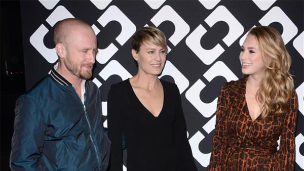Ben Foster, Robin Wright and her daughter Dylan Penn appear at Diane Von Furstenbergs Journey of a Dress Exhibition Opening event in Los Angeles on Jan. 10, 2014. It was reported that day that Wright and Foster are engaged. - Provided courtesy of Kyle Rover / Startraksphoto.com Ben Foster, Robin Wright and her daughter Dylan Penn appear at Diane Von Furstenbergs Journey of a Dress Exhibition Opening event in Los Angeles on Jan. 10, 2014. It was reported that day that Wright and Foster are engaged. - Provided courtesy of Kyle Rover / Startraksphoto.com