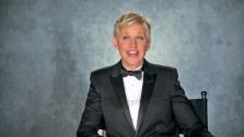 Ellen Degeneres appears in a promotional video for the 2014 Oscars.
