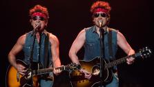 Jimmy Fallon and Bruce Springsteen appear on Late Night with Jimmy Fallon on Jan. 14, 2014. - Provided courtesy of NBC