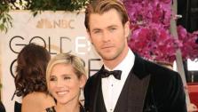 Chris Hemsworth and wife Elsa Pataky appear at the 71st Golden Globe Awards in Los Angeles on Jan. 12, 2014. - Provided courtesy of William Davila/startraksphoto.com
