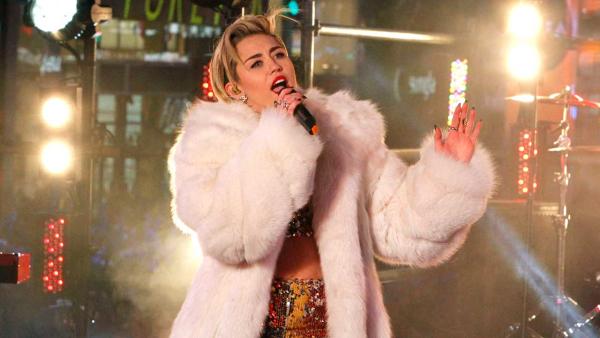 Miley Cyrus appears on Dick Clarks New Years Rockin Eve with Ryan Seacrest in New York City on Dec. 31, 2013. - Provided courtesy of Ida Mae Astute / ABC Miley Cyrus appears on Dick Clarks New Years Rockin Eve with Ryan Seacrest in New York City on Dec. 31, 2013. - Provided courtesy of Ida Mae Astute / ABC