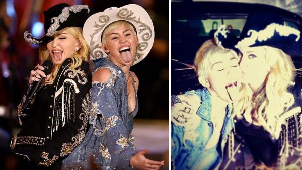 Miley Cyrus and Madonna appear in this photo Cyrus posted on her Instagram page just after midnight on Jan. 29, 2014, ahead of an MTV Unplugged special that reports said would feature a guest appearance by the Queen of Pop. - Provided courtesy of instagram.com/mileycyrus / instagram.com/guyoseary Miley Cyrus and Madonna appear in this photo Cyrus posted on her Instagram page just after midnight on Jan. 29, 2014, ahead of an MTV Unplugged special that reports said would feature a guest appearance by the Queen of Pop. - Provided courtesy of instagram.com/mileycyrus / instagram.com/guyoseary