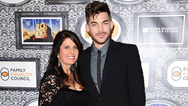 Adam Lambert and his mother, Leila Lambert, appear at the Family Equality Councils Los Angeles Awards Dinner on Feb. 8, 2014. - Provided courtesy of Sara De Boer / Startraksphoto.com