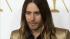 Jared Leto wears gold jacket, sparkling shoes at Oscar Nominees' Luncheon Jared Leto walks the red carpet in a gold jacket at the 2014 Oscar Nominees Luncheon in Los Angeles on Feb. 10, 2014. The Thirty Seconds To Mars singer and actor is nominated for his first Oscar, for his role in Dallas Buyers Club. - Provided courtesy of OTRC