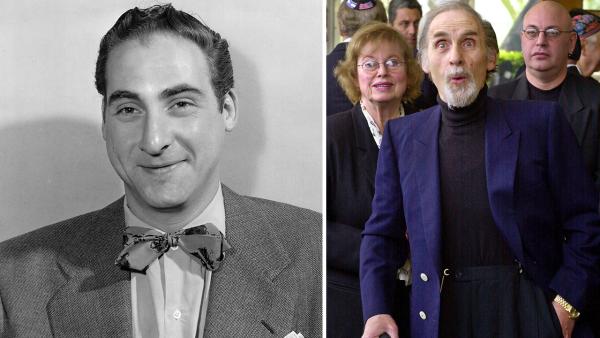 Sid Caesar dies: Caesar poses in New York City on June 25, 1948. / Comedian Sid Caesar clowns for photographers as he arrives for a ceremony honoring comedian Milton Berle at Hillside Memorial Park and Mortuary in Los Angeles, Monday, April 1, 2002. - Provided courtesy of AP Photo / AP Photo/Nick Ut Sid Caesar dies: Caesar poses in New York City on June 25, 1948. / Comedian Sid Caesar clowns for photographers as he arrives for a ceremony honoring comedian Milton Berle at Hillside Memorial Park and Mortuary in Los Angeles, Monday, April 1, 2002. - Provided courtesy of AP Photo / AP Photo/Nick Ut