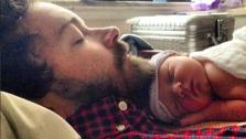 Danny Masterson appears with his newborn daughter Fianna Francis Masterson in a photo posted on his official Instagram account on Feb. 19, 2014. - Provided courtesy of instagram.com/dannymasterson