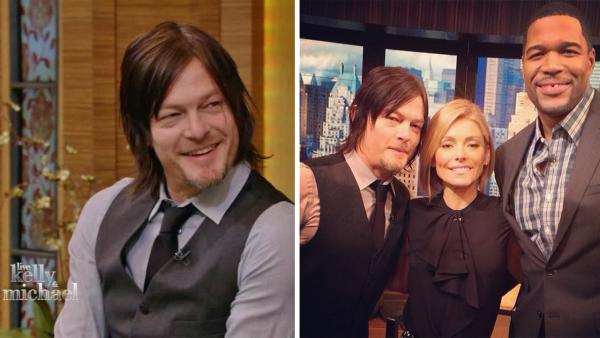Norman Reedus, who plays Daryl Dixon on The Walking Dead, appears on LIVE with Kelly and Michael on Friday, Feb. 21, 2014. - Provided courtesy of WABC / instagram.com/p/kroesiuLbP/ instagram.com/kellyandmichael Norman Reedus, who plays Daryl Dixon on The Walking Dead, appears on LIVE with Kelly and Michael on Friday, Feb. 21, 2014. - Provided courtesy of WABC / instagram.com/p/kroesiuLbP/ instagram.com/kellyandmichael