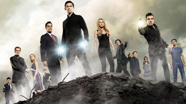 Hayden Panettiere, Zachary Quinto, Milo Ventimiglia, Ali Larter, Greg Grunberg, Jack Coleman and Adrian Pasdar appear in a 2007 promotional photo for Heroes. - Provided courtesy of NBC Hayden Panettiere, Zachary Quinto, Milo Ventimiglia, Ali Larter, Greg Grunberg, Jack Coleman and Adrian Pasdar appear in a 2007 promotional photo for Heroes. - Provided courtesy of NBC