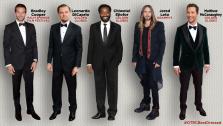 Bradley Cooper attends the 2014 Palm Springs Film Festival. / Leonardo DiCaprio, Chiwetel Ejiofor attend the 2014 Golden Globe Awards. / Jared Leto attends the Grammys. / Matthew McConaughey appears at the Globes. Which Oscar nominee is #OTRCBestDressed? - Provided courtesy of OTRC