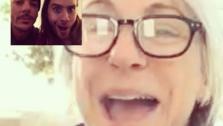 On Feb. 24, 2014, Jared Leto posted this Instagram photo of himself and brother Shannon Leto talking to their mother, Constance, over FaceTime. He said this was her reaction when they told her she was coming to the 2014 Oscars with them.