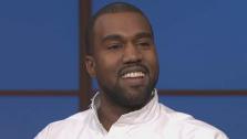 Kanye West appears on Late Night with Seth Meyers on Feb. 25, 2014. - Provided courtesy of NBC