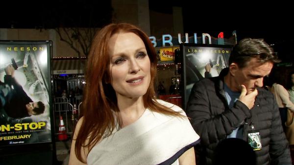 Julianne Moore appears in an interview with OTRC.com at the Los Angeles premiere of Non-Stop on Feb. 24, 2014. - Provided courtesy of OTRC