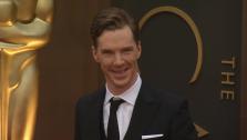Benedict Cumberbatch, who stars in four Oscar-nominated films, walks the red carpet at the 2014 Oscars in Hollywood, California on Sunday, March 2, 2014. - Provided courtesy of OTRC