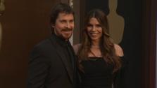 Christian Bale and wife Sibi Blazic walk the red carpet at the 2014 Oscars in Hollywood, California on Sunday, March 2, 2014. - Provided courtesy of OTRC
