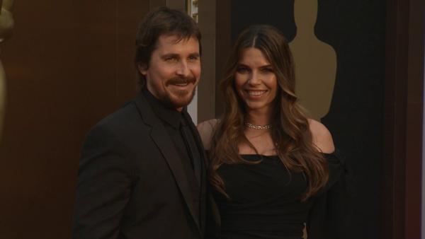 Christian Bale and wife Sibi Blazic walk the red carpet at the 2014 Oscars in Hollywood, California on Sunday, March 2, 2014. - Provided courtesy of OTRC