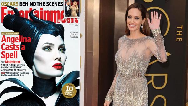 Angelina Jolie appears at the 2014 Oscars on March 2, 2014. / Jolie appears on the cover of Entertainment Weeklys March 14, 2014 issue. - Provided courtesy of Kyle Rover/startraksphoto.com / Entertainment Weekly