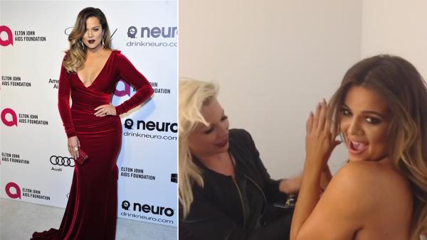 Khloe Kardashian appears at the 22nd Annual Elton John AIDS Foundations Oscar Viewing Party in Los Angeles on March 2, 2014. / Khloe Kardashian appears in her first Vine video posted on March 5, 2014. - Provided courtesy of Michael Williams/startraksphoto.com / Vine.co