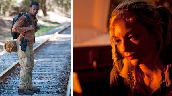 Larry Gilliard Jr. appears as Bob Stookey and Emily Kinney appears as Beth Greene in scenes from AMCs The Walking Dead, season 4, episode 13 -- Alone -- that aired on March 9, 2014. - Provided courtesy of Gene Page / AMC