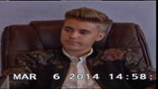 Justin Bieber appears in a video deposition on March 6, 2014, stemming from a civil assault case filed against him by a former bodyguard. - Provided courtesy of none / Miami Universal Court Reporting Office