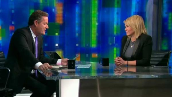 Chelsea Handler appears in a March 2014 episode of CNNs Piers Morgan Live. - Provided courtesy of CNN