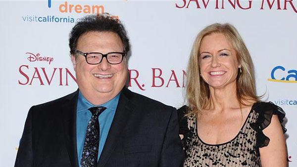 Wayne Knight of Seinfeld fame appears with wife Clare De Chenu at the premiere of Saving Mr. Banks in Burbank, California on Dec. 9, 2013. He was the target of a death hoax on March 16, 2014 and debunked the reports on his Twitter page. - Provided courtesy of Sara De Boer / Startraksphoto.com