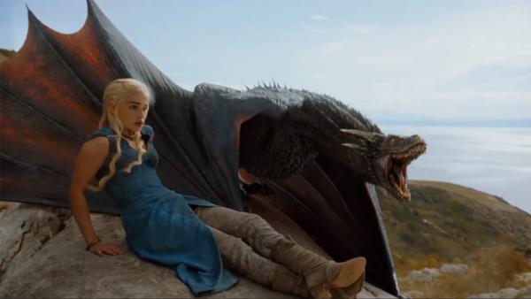 Emilia Clarke appears as Daenerys Targaryen in a scene from season 4 of the HBO series Game of Thrones. - Provided courtesy of HBO