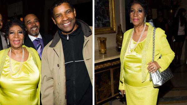 Aretha Franklin appears at her 72nd birthday celebration on Sunday, March 23, 2014 in New York City. - Provided courtesy of AP / Charles Sykes / Invision / AP
