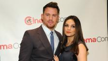 Jupiter Ascending stars Channing Tatum and Mila Kunis, who is reportedly pregnant with her and Ashton Kutchers first child, appear at the Warner Bros: The Big Picture 2014 presentation at Cinemacon in Las Vegas on Thursday, March 27, 2014. - Provided courtesy of Chris Pizzello / Invision / AP
