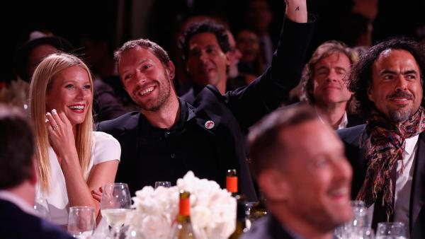 Gwyneth Paltrow, left, and Chris Martin attend the Sean Penn and Friends Help Haiti Home Gala at the Montage hotel in Beverly Hills, California on Jan. 11, 2014 . Paltrow and Martin announced via a Goop post on March 25, 2014 that they plan to separate. - Provided courtesy of Colin Young-Wolff / Invision / AP
