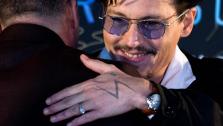 Johnny Depp attends a promotional event for his new movie Transcendence in Beijing, China, Monday, March 31, 2014. - Provided courtesy of AP / AP Photo / Alexander F. Yuan