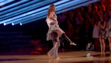 Amy Purdy and Derek Hough appear in a still from Dancing With The Stars season 18 on March 24, 2014. - Provided courtesy of OTRC