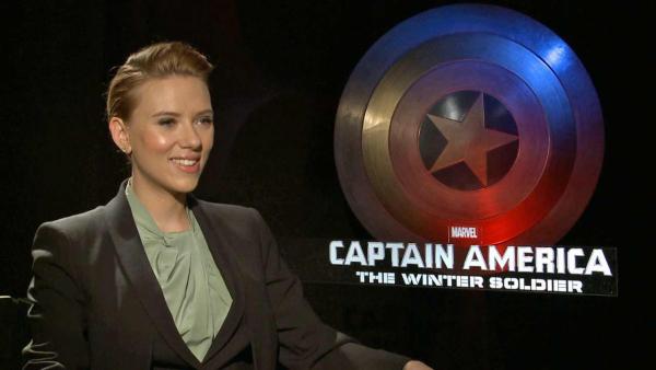 Scarlett Johansson spoke to OTRC.com about Captain America: The Winter Soldier (March 2014 interview). - Provided courtesy of OTRC