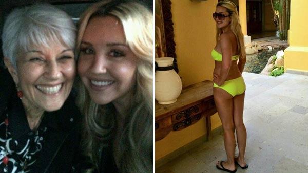 Amanda Bynes appears in a photo posted on her official Twitter account with her mother on March 21, 2014. Amanda Bynes appears in a photo posted on her official Twitter account in a bikini on April 5, 2014. - Provided courtesy of twitter.com/amandabynes / twitter.com/amandabynes/status/447200841808609280 / twitter.com/amandabynes/status/452648030651445248