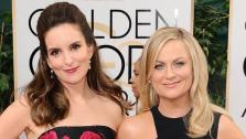Tina Fey and Amy Poehler appear at the 71st Golden Globe Awards on Jan 12, 2014. - Provided courtesy of Sara De Boer/startraksphoto.com